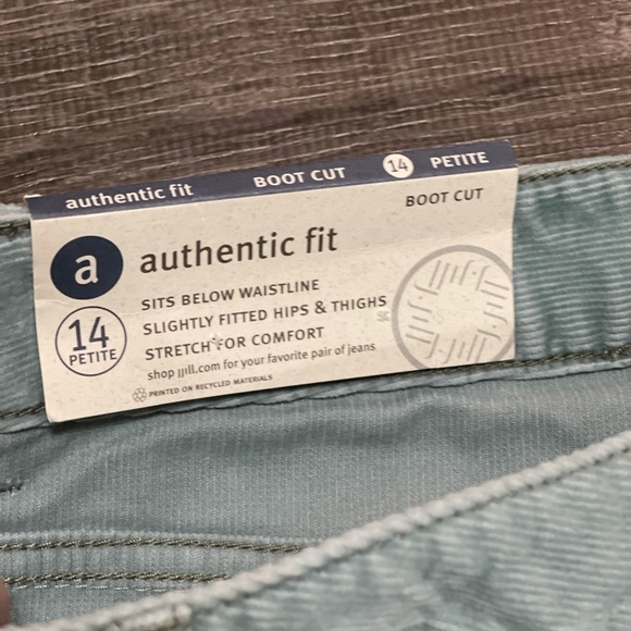 BNWT Petite J.Jill Corduroy Bootcut Pants size 14 Petite - Picture 4 of 8